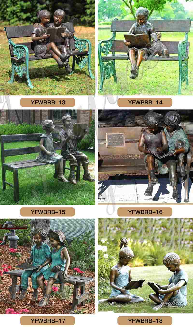 Friendship Custom Bronze girls Statue Childhood for Sale BOKK-165 (3)