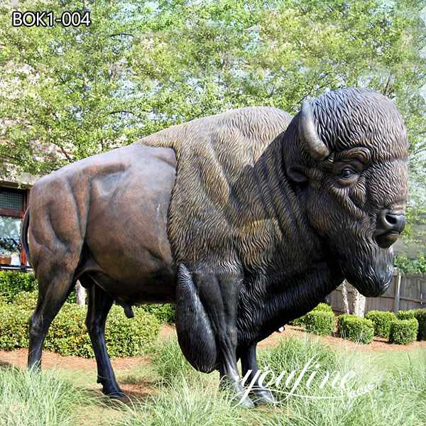 Garden Large Bison Statue BOK1-004