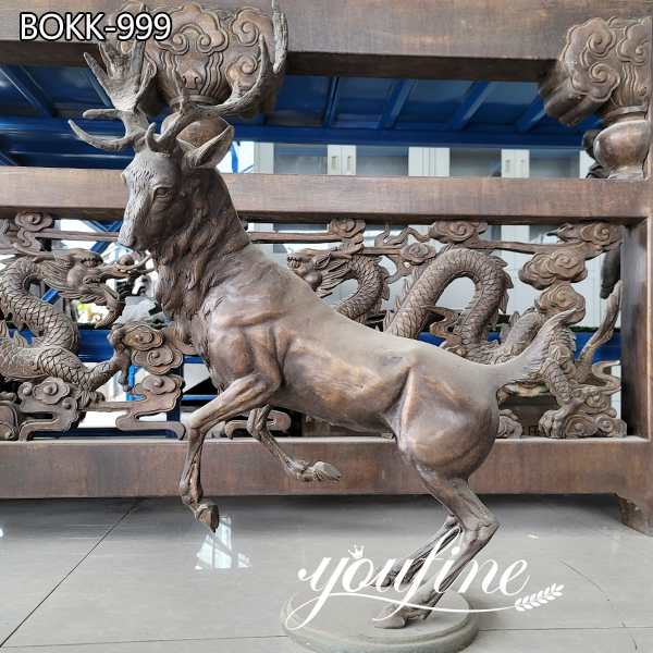 Life Size Bronze Deer Statue Table Decor for Sale BOKK-999