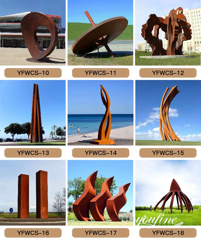 Metal garden sculpture
