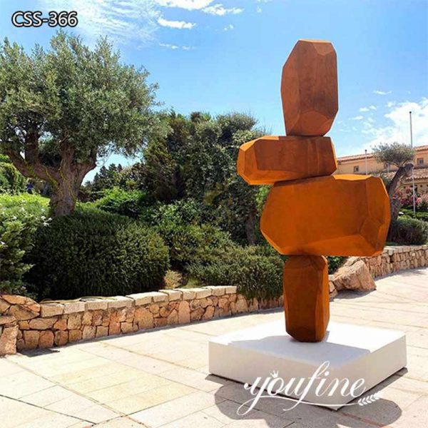 Outdoor Corten Steel Sculpture for Plaza Decor for Sale