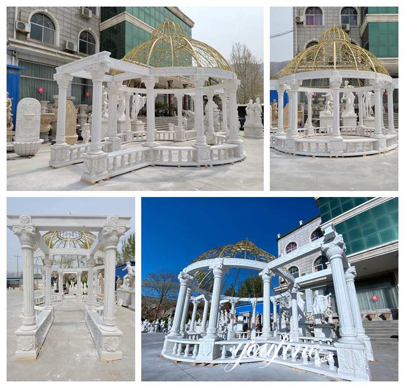 Outdoor Large Marble Gazebo Pavilion