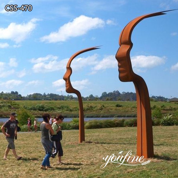 Outdoor Rusty Metal Garden Sculptures for Sale CSS-470