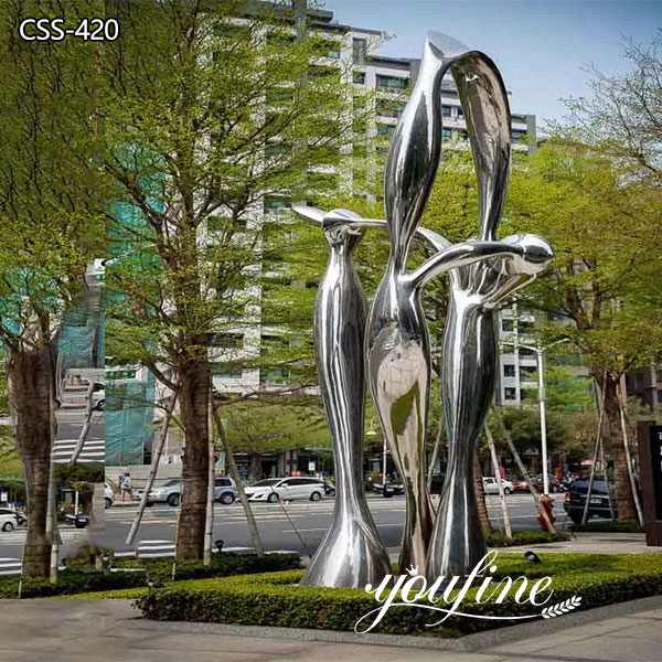 Plaza Decor Large Outdoor Metal Sculpture for Sale