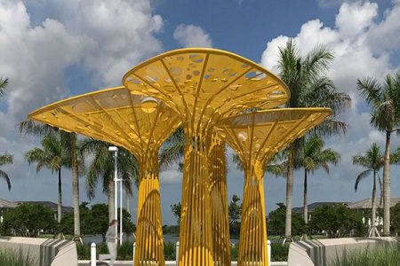 Public Art Large Outdoor Metal Tree Sculpture for Sale CSS-436
