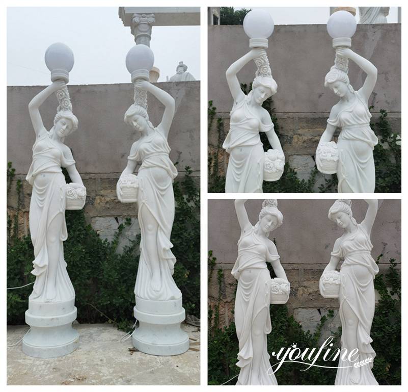 White Marble Lady Lamps Home Decor Factory Supply