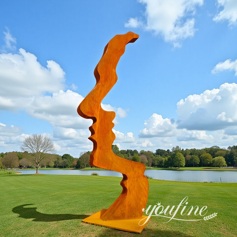 decorative abstract face art sculpture