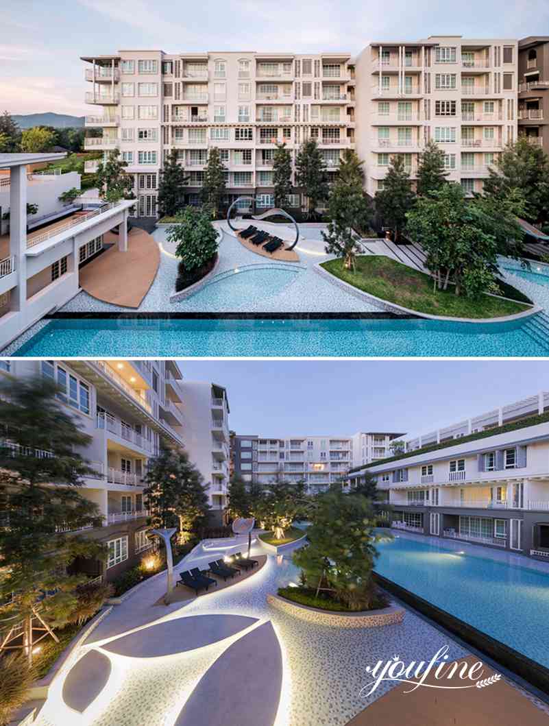 abstract metal outdoor sculpture