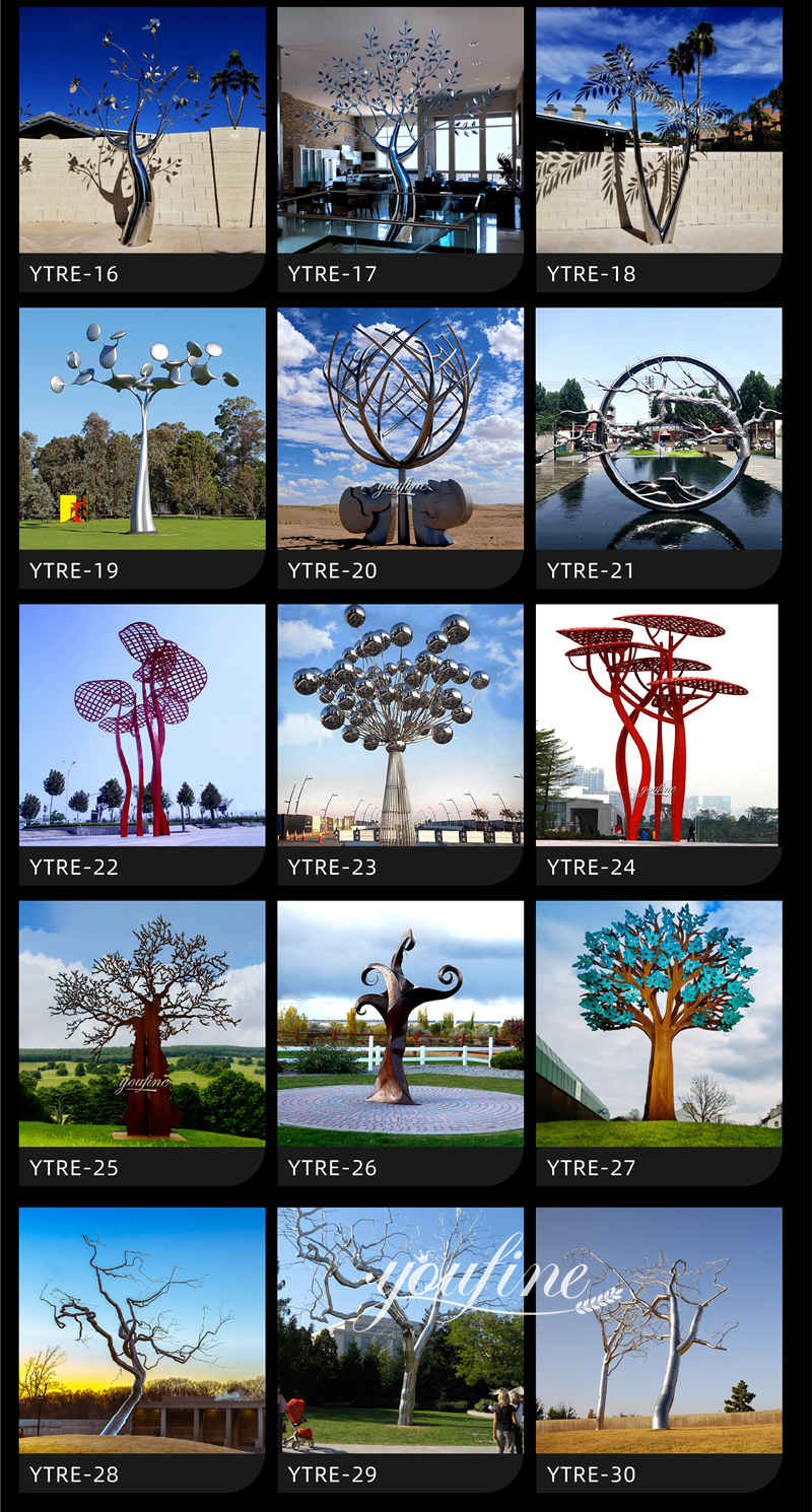 large outdoor tree sculptures