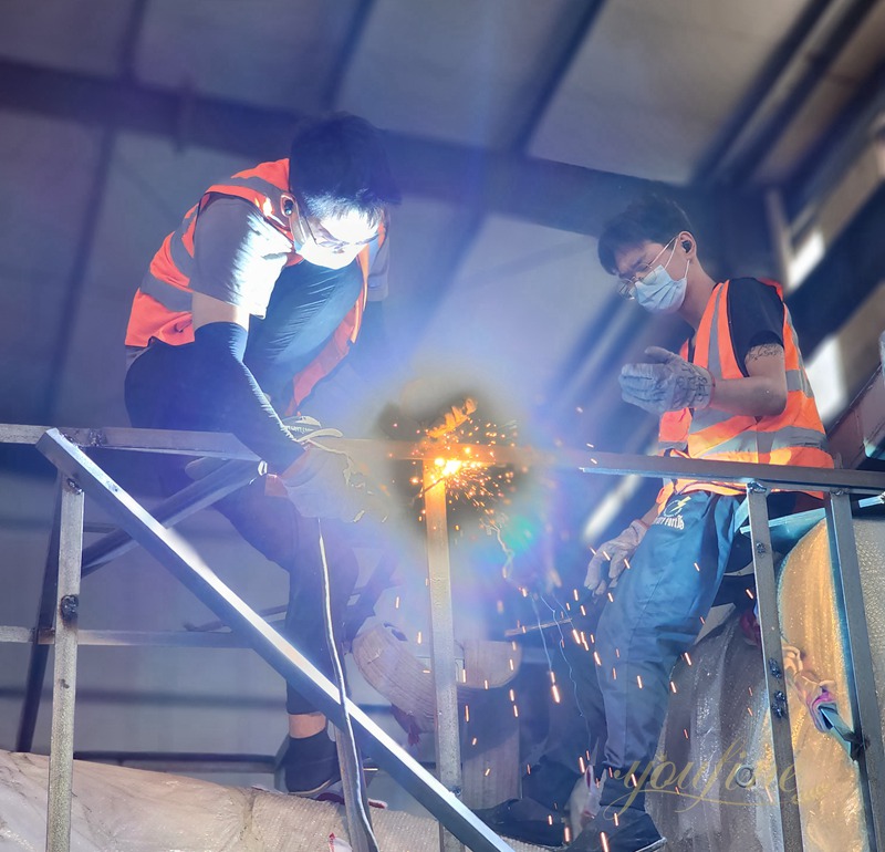 stainless steel sculpture process