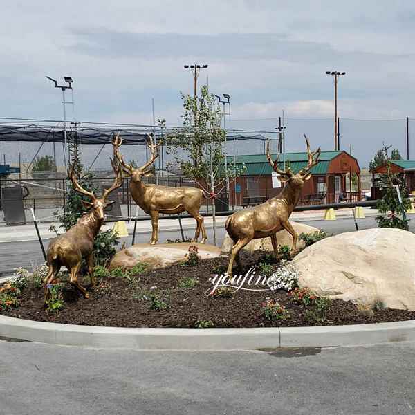 Bronze Reindeer Statues Feedback from Buckhorn RV Resort’s