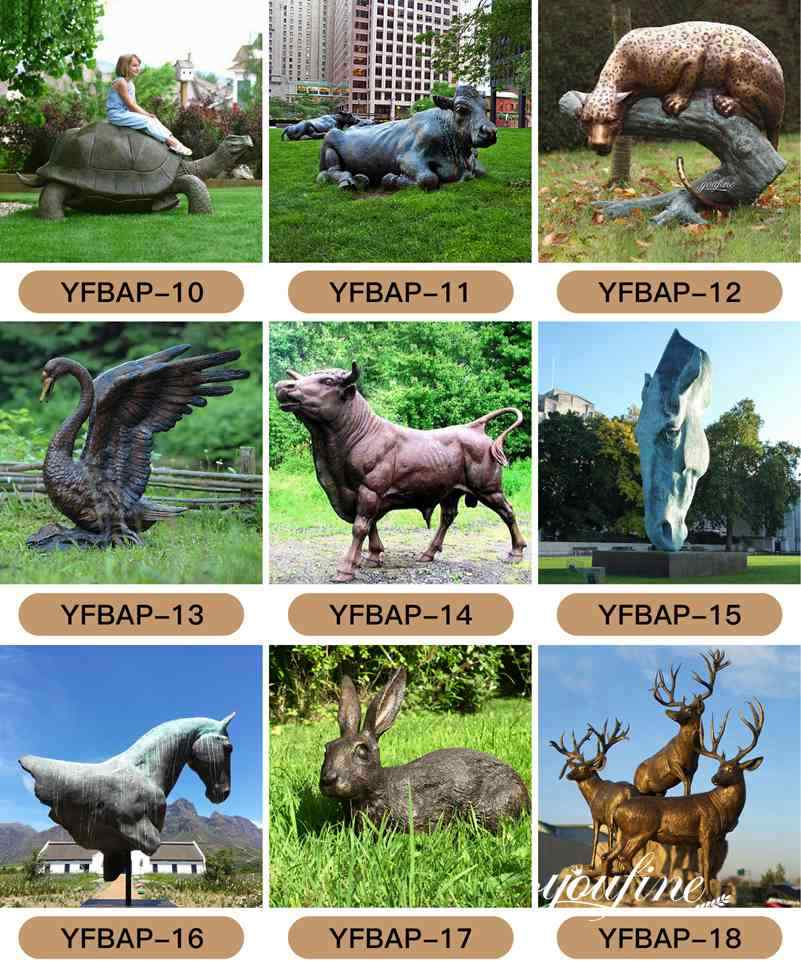 Bronze animal statue for sale