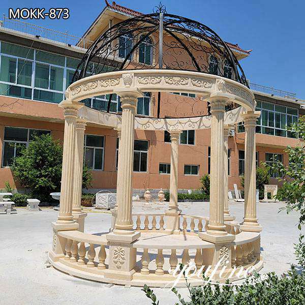 Large Outdoor Marble Gazebo Grand Hotel Decor for Sale