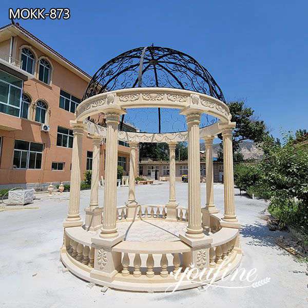 Large Outdoor Marble Gazebo Grand Hotel Decor