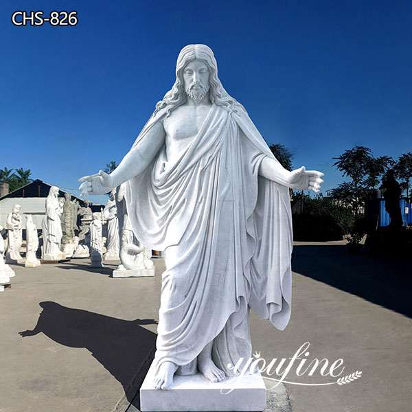 Life Size Marble Jesus Garden Statues for Church Decor