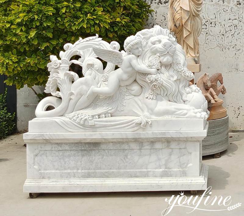 Marble Lion Statue (1)