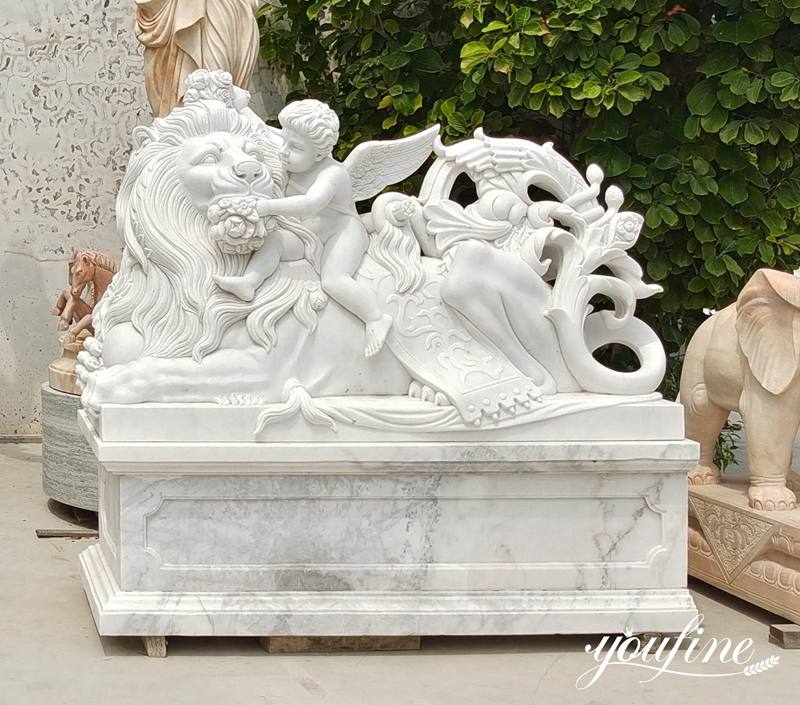 Marble Lion Statue (3)