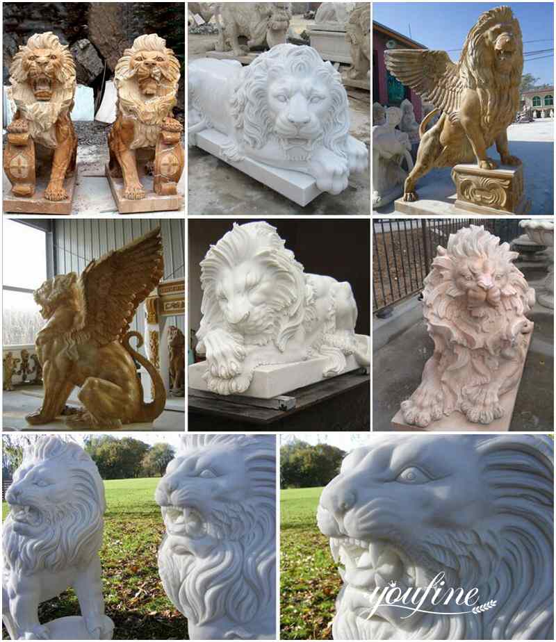 Marble Lion Statues for Sale