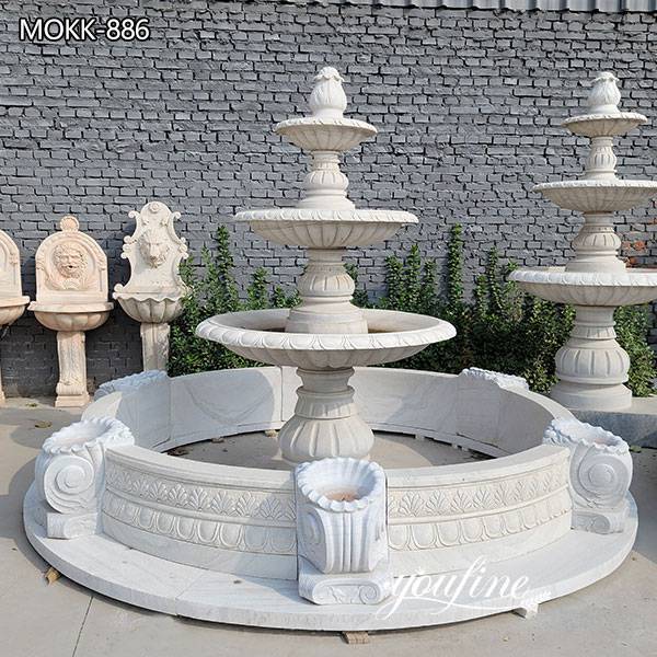 Tiered Marble Water Fountain for Sale Home Garden Decor MOKK-886