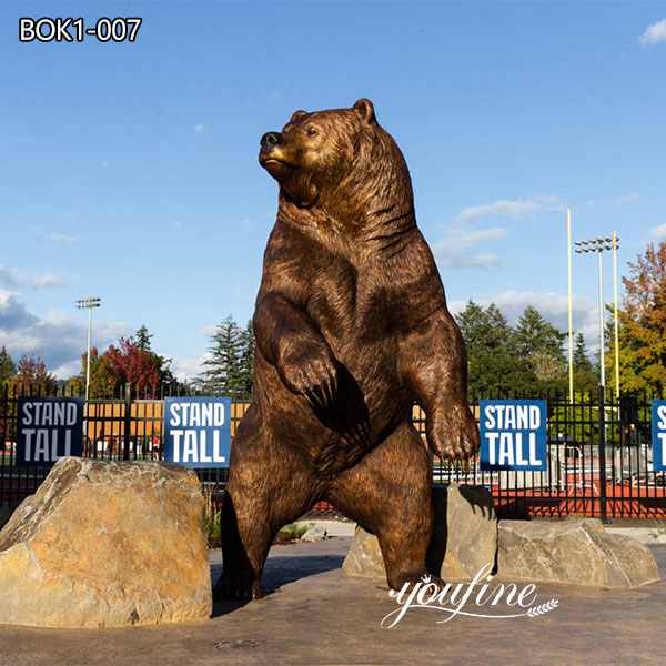 Outdoor Large Bronze Bear Statue Campus Mascot on Sale BOK1-007