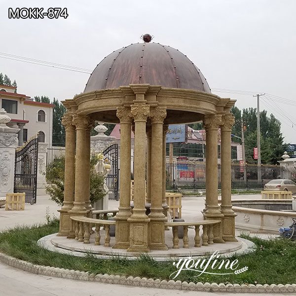 Outdoor Marble Extra Large Gazebo for Sale Garden Decor