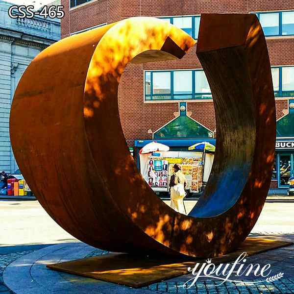 Outdoor Street Decor Corten Steel Sculptures for Sale BOKK-465