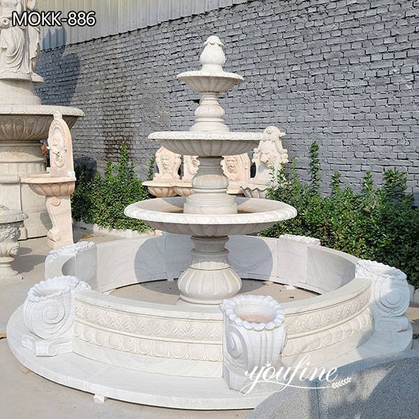 Tiered Marble Water Fountain for Sale