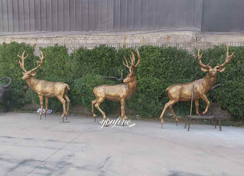 bronze deer statue for sale