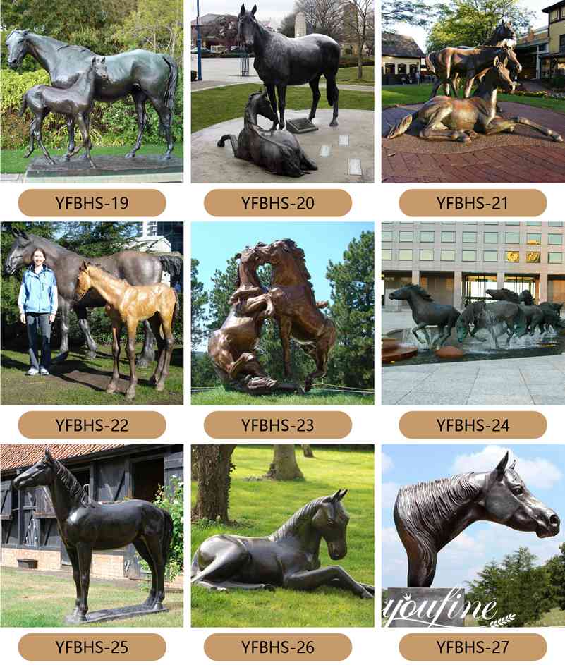 horse racing statues for sale