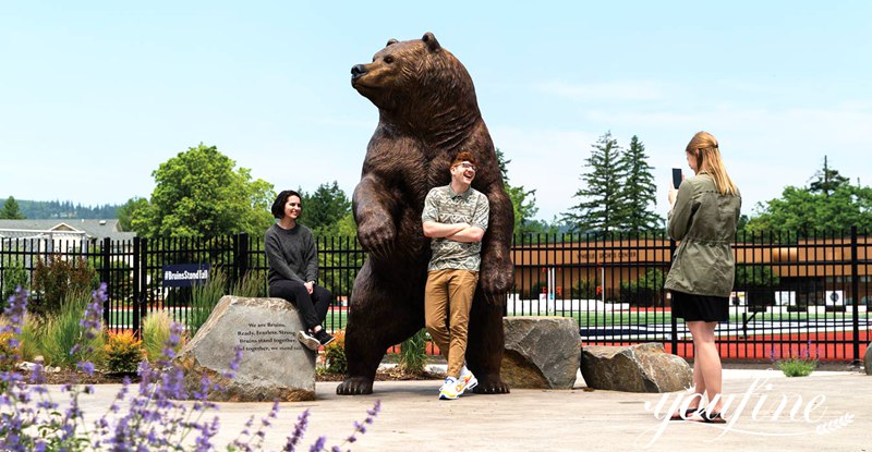 large Bronze Bear Statue-YouFine Sculpture