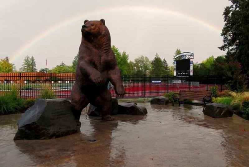 large bronze animal statue