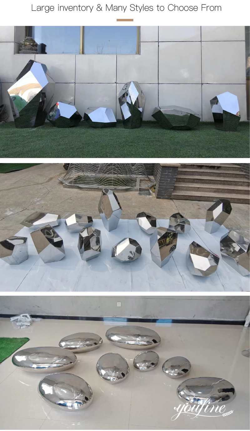 large stainless steel sculpture