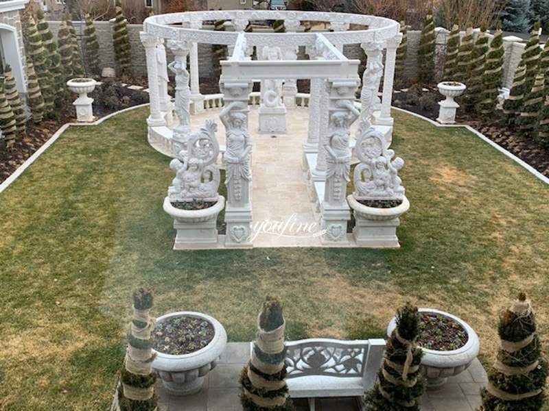 large white marble gazebo feedback