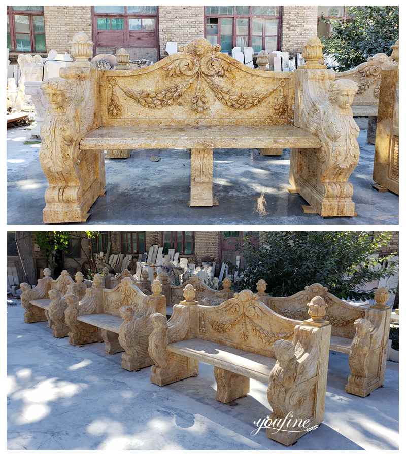 marble bench outdoor