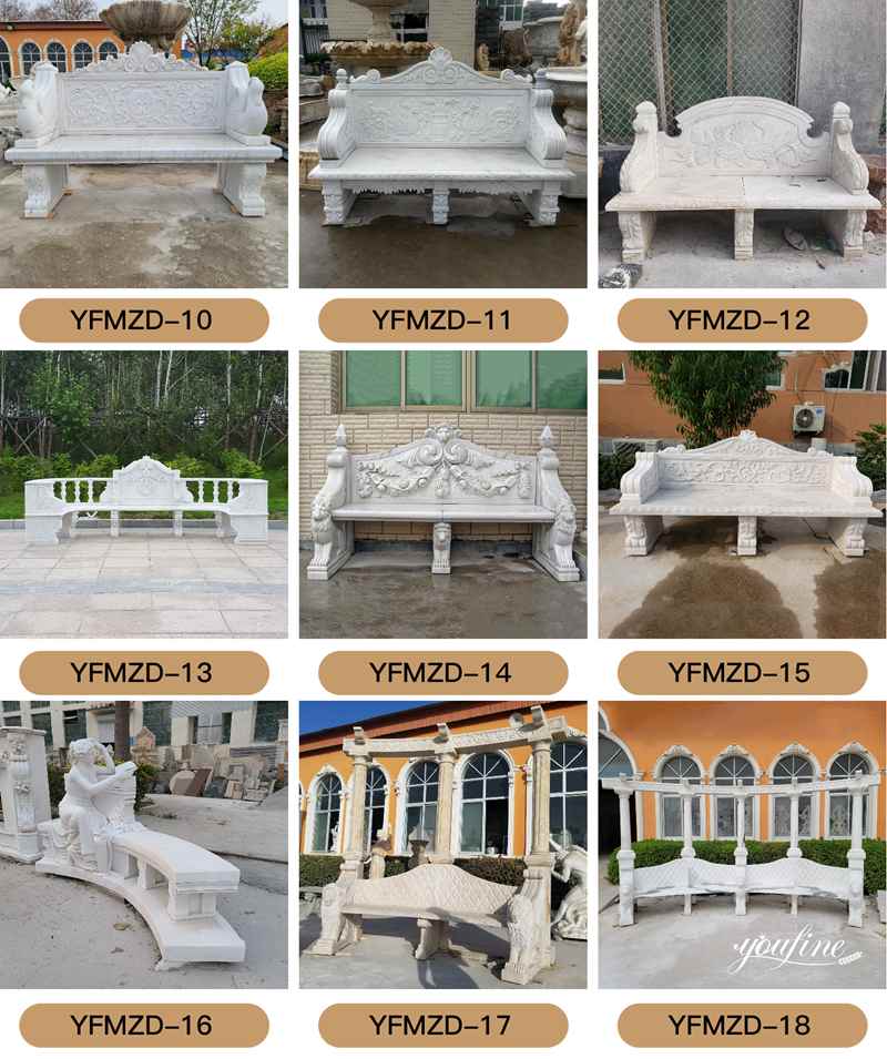 marble garden bench for sale