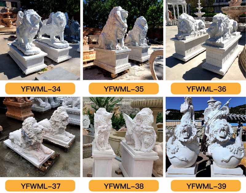 marble lion statue for sale