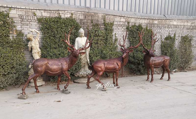 metal deer garden ornaments