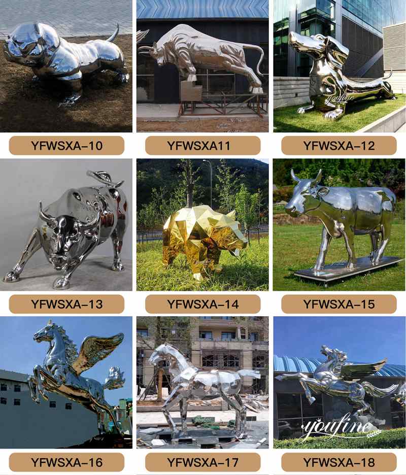 outdoor modern metal sculpture