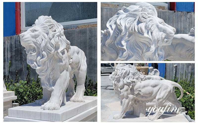 Marble Lion Statue (3)