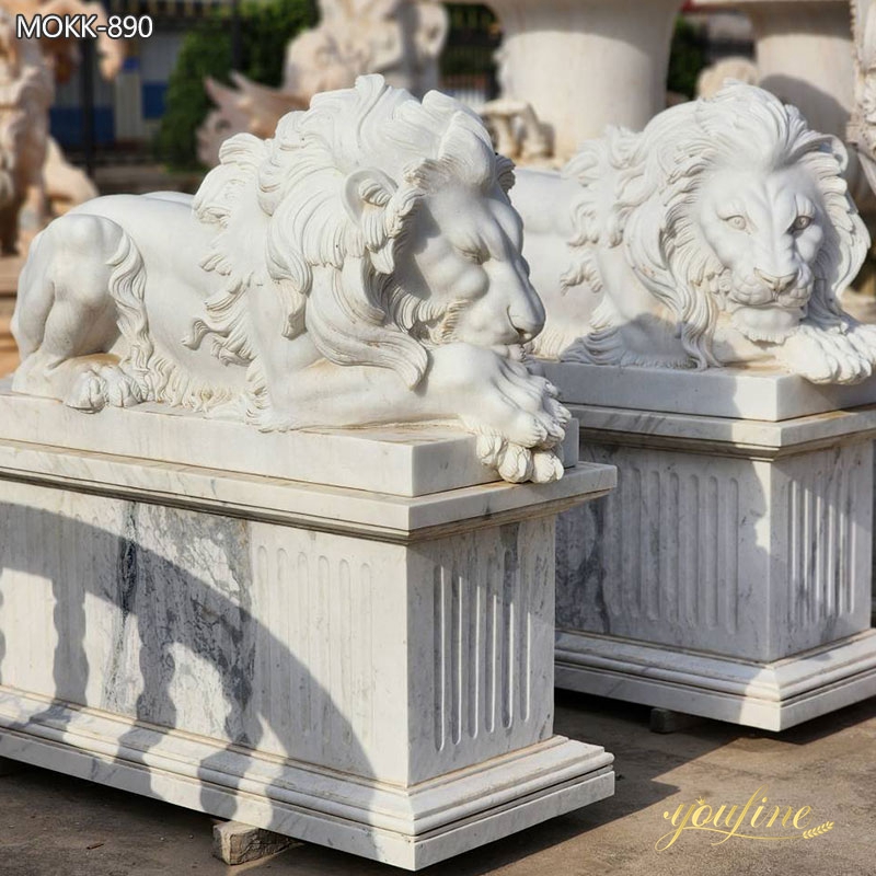 Natural-Beige-stone-Lion-Statue-Garden-Decor-for-Sale