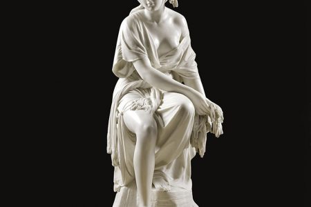 Natural White Marble Female Statue Classical Style for Sale MOKK-285