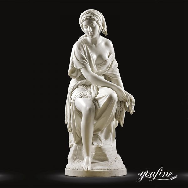 Natural White Marble Female Statue Classical Style for Sale MOKK-285