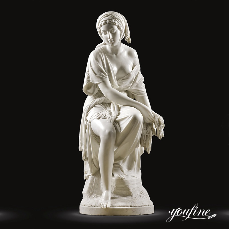 Natural White Marble Female Statue Classical Style for Sale MOKK-285