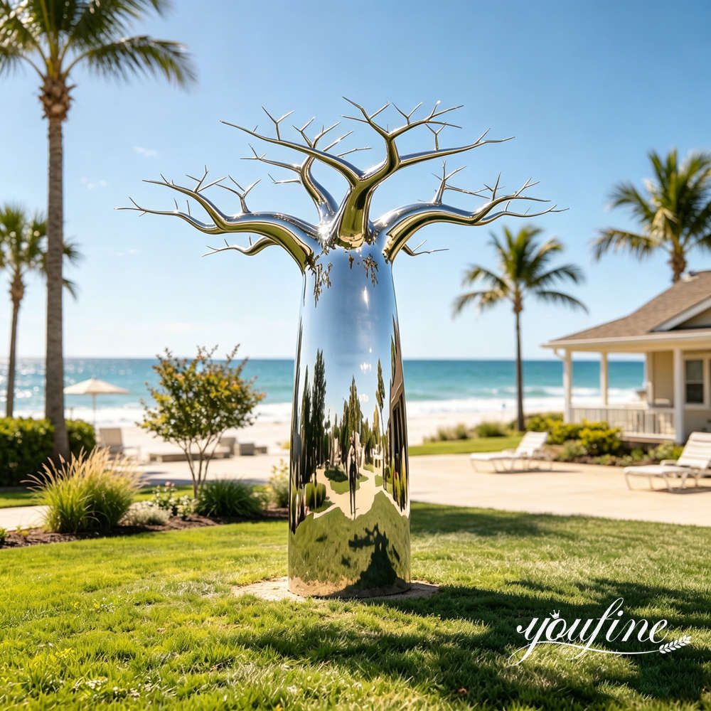modern baobab tree sculpture