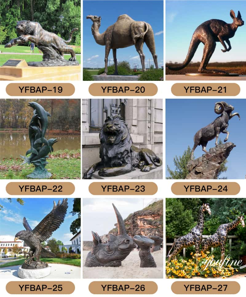 bronze animal statue