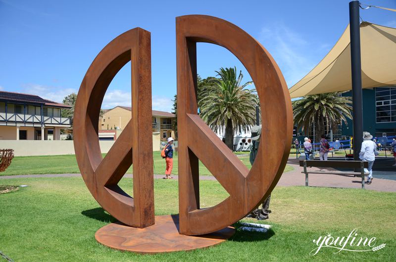 corten steel sculpture