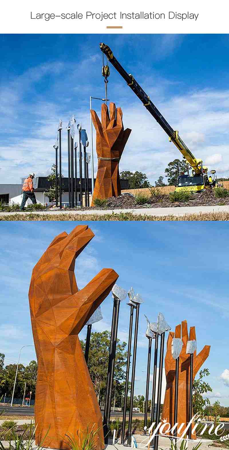 garden sculptures metal