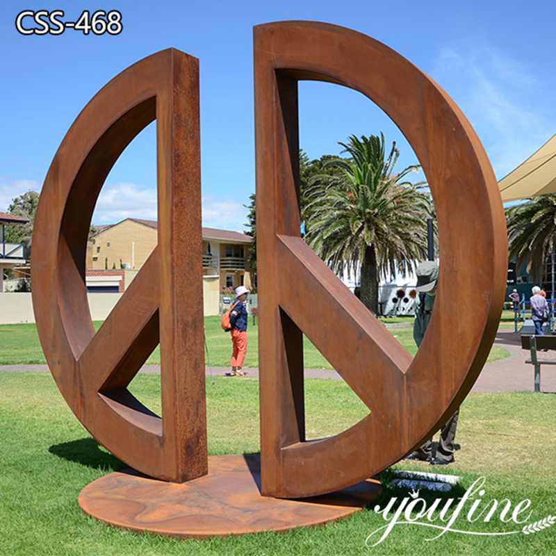 Abstract Corten Steel Sculpture Street Art Decor for Sale CSS-468