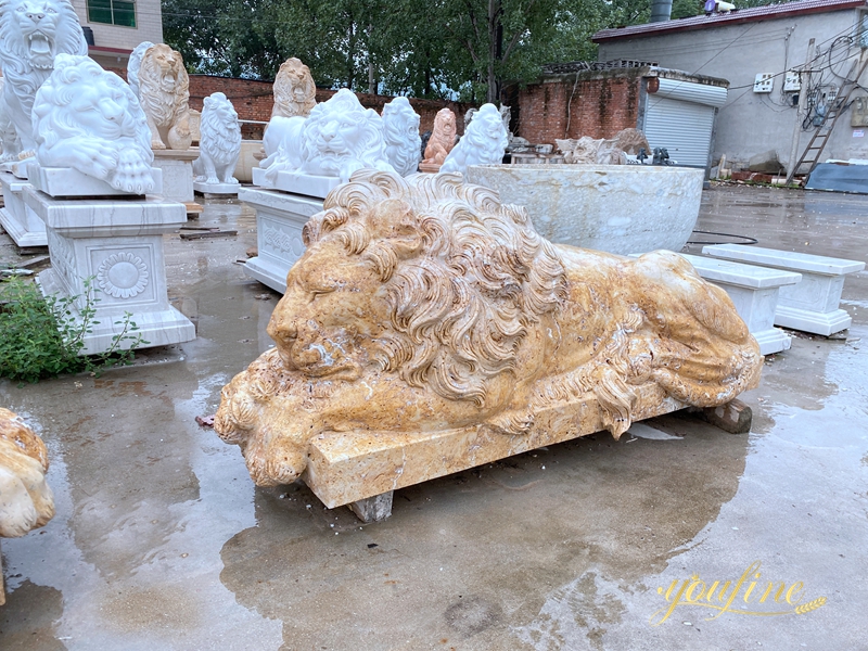 marble lion statue