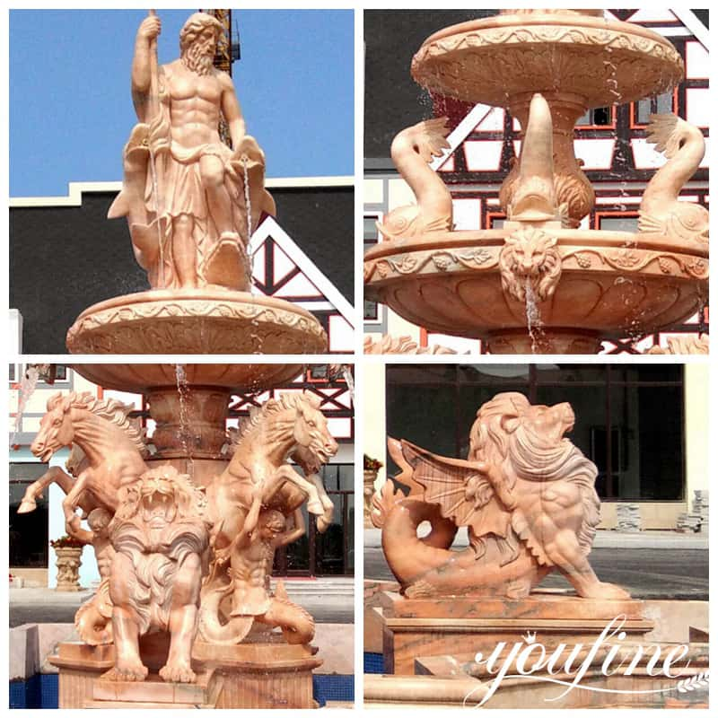 outdoor marble fountain